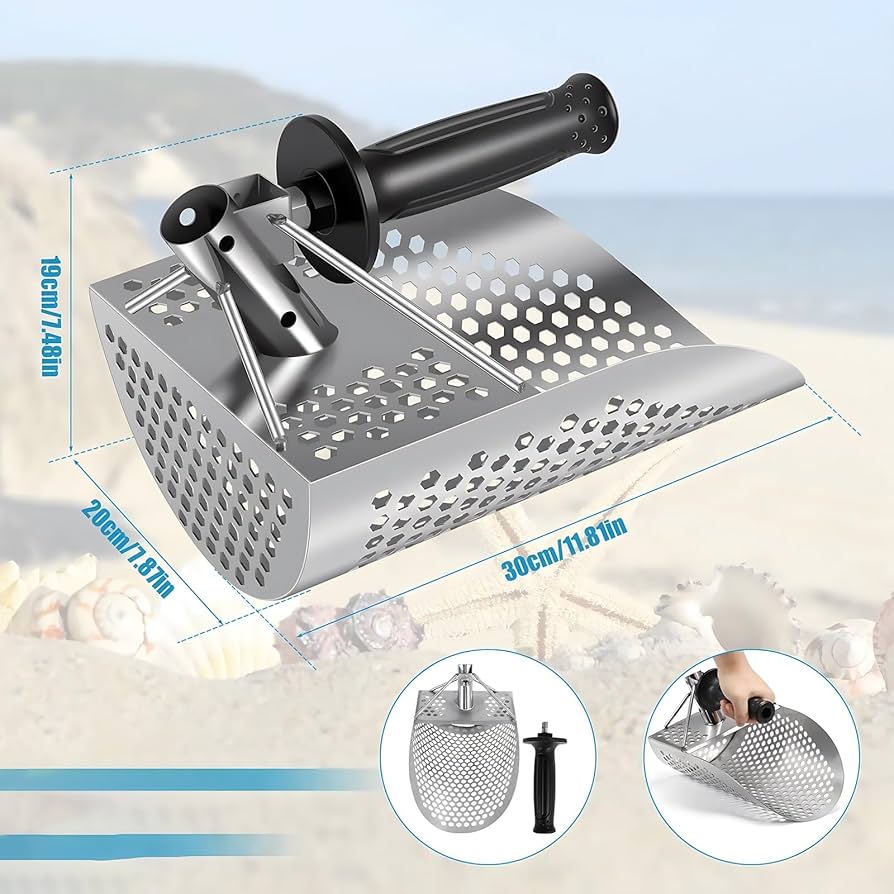 熊手 Amazon.co.jp: 金属探知器ツール ステンレス製熊手 砂ノミ熊手